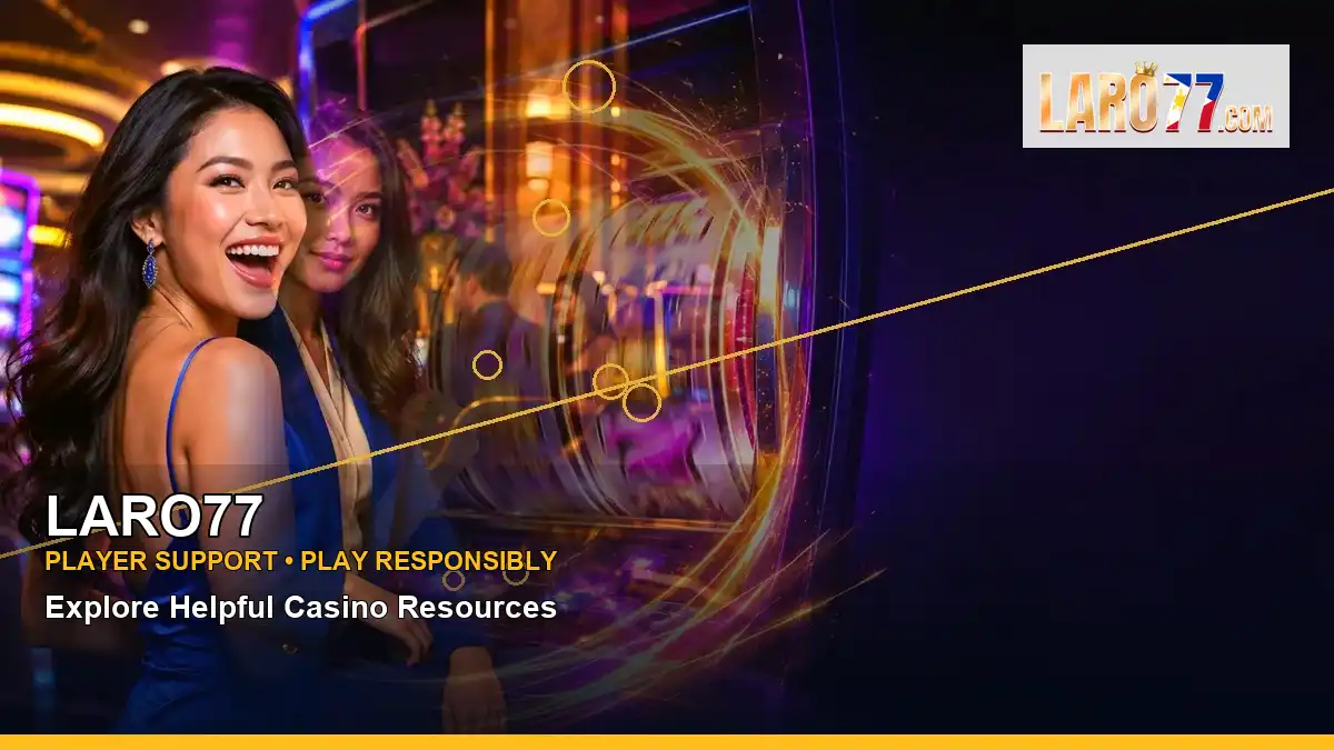 LARO77 left-framed luxury online slot games highlighting mobile-friendly casino play
