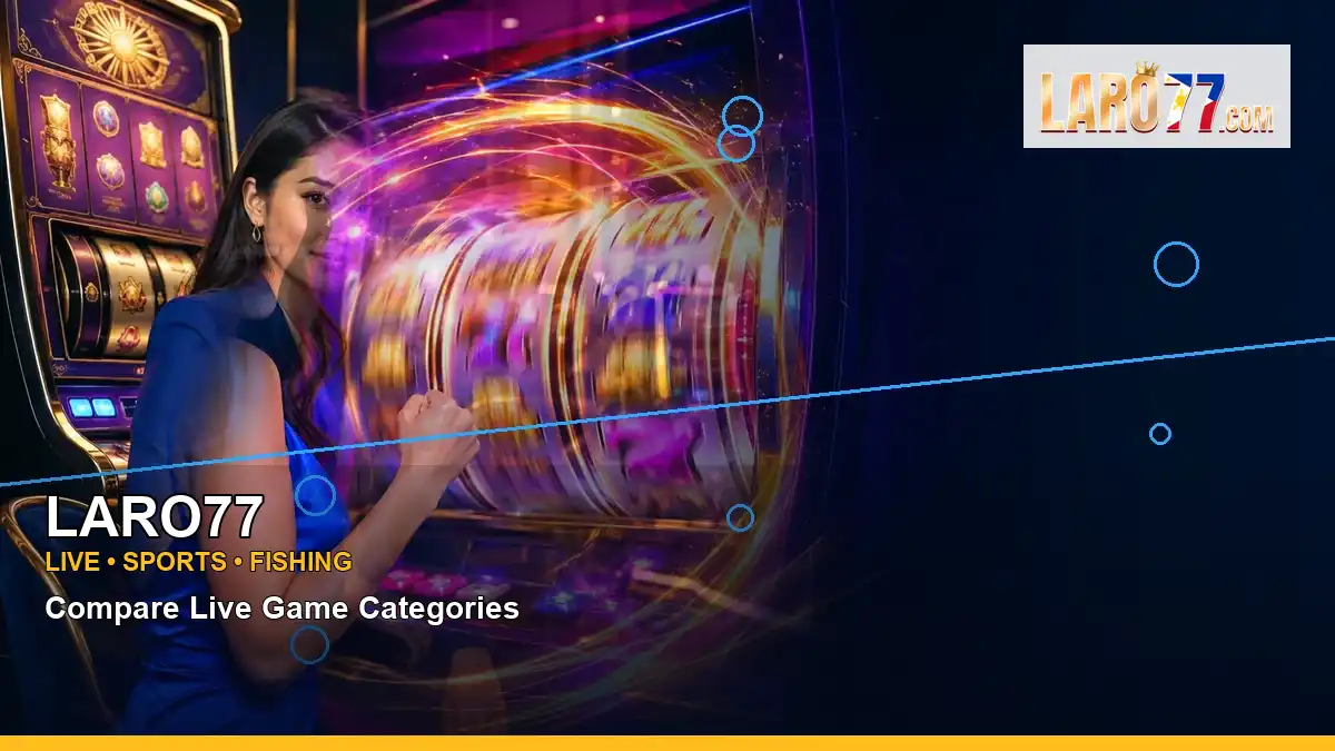 LARO77 left close-up mobile casino app highlighting mobile-friendly casino play