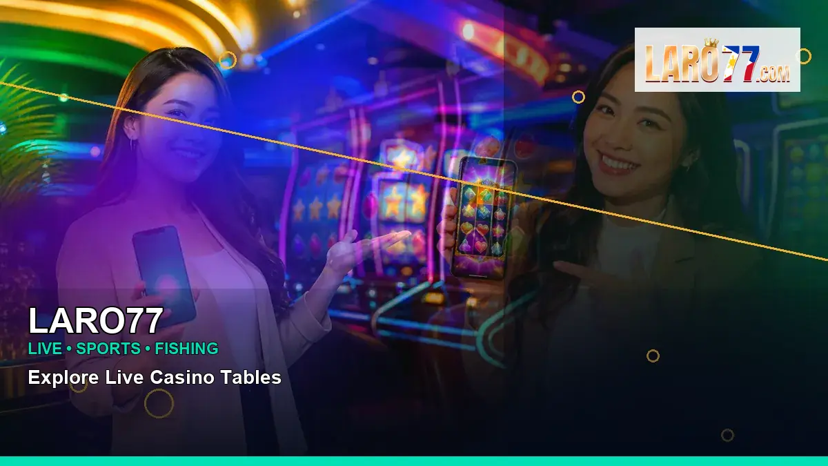 LARO77 gold-lit gold jackpot slot games in a left close-up layout for Philippine players